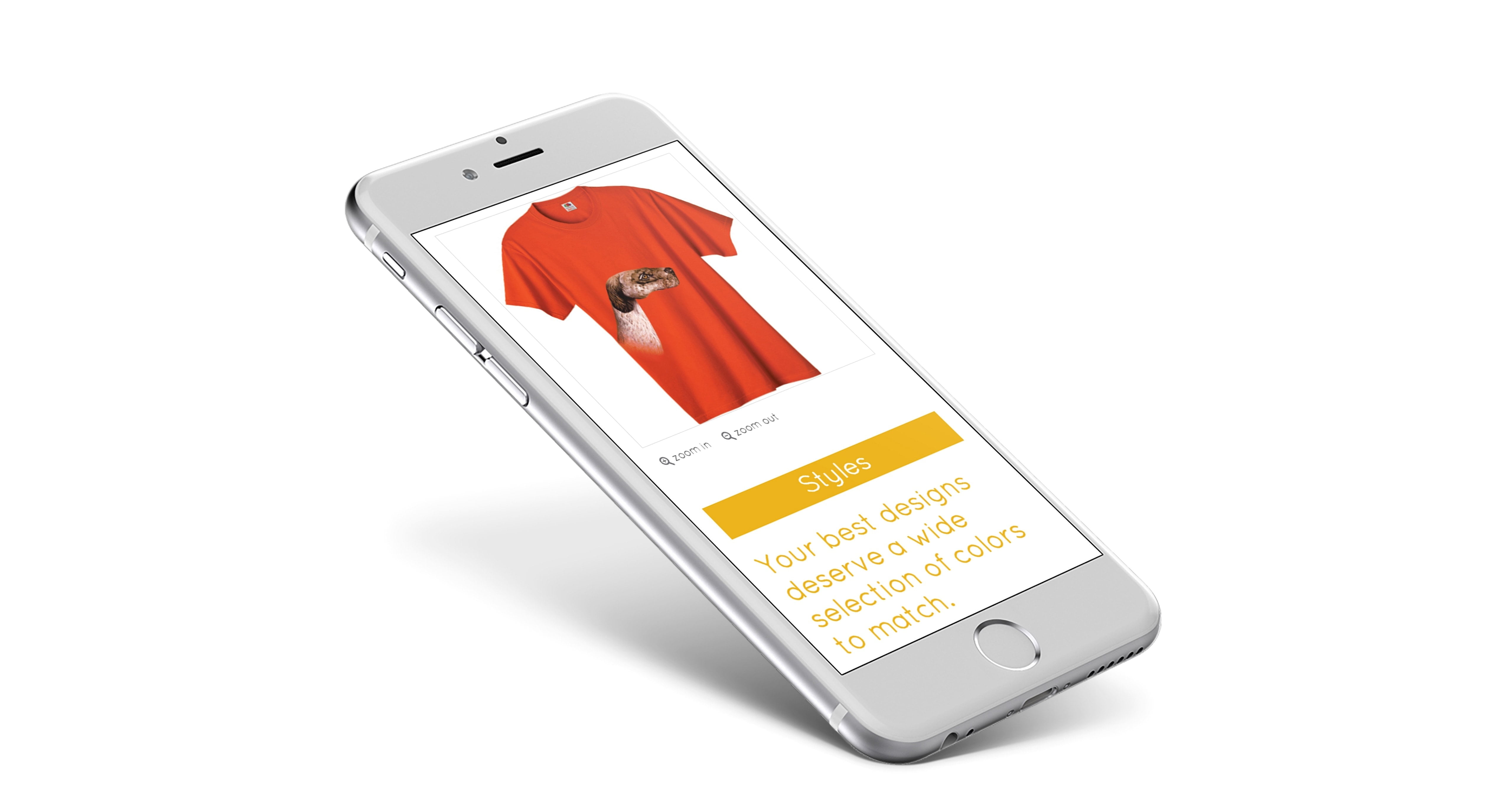 Fruit of the Loom website on iphone