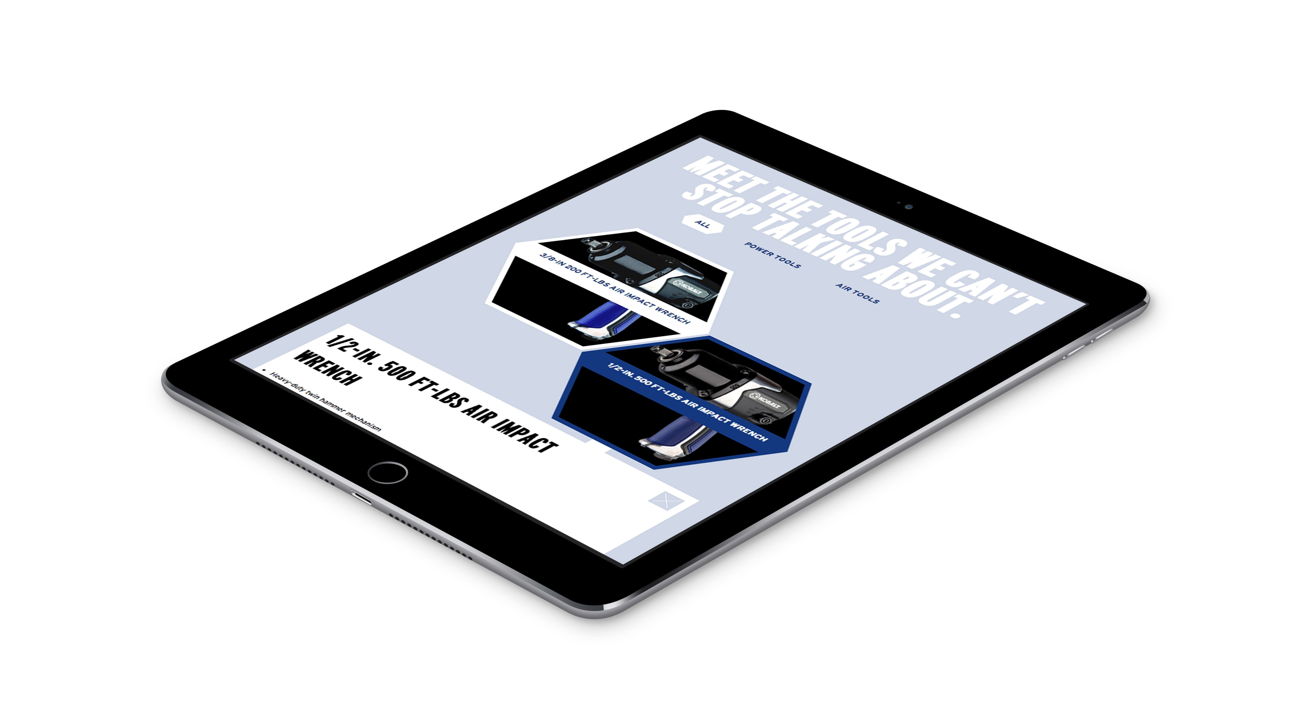 kobalt tools on ipad