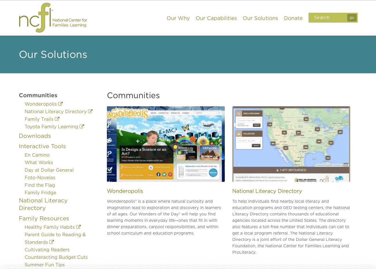 NCFL - Our solutions