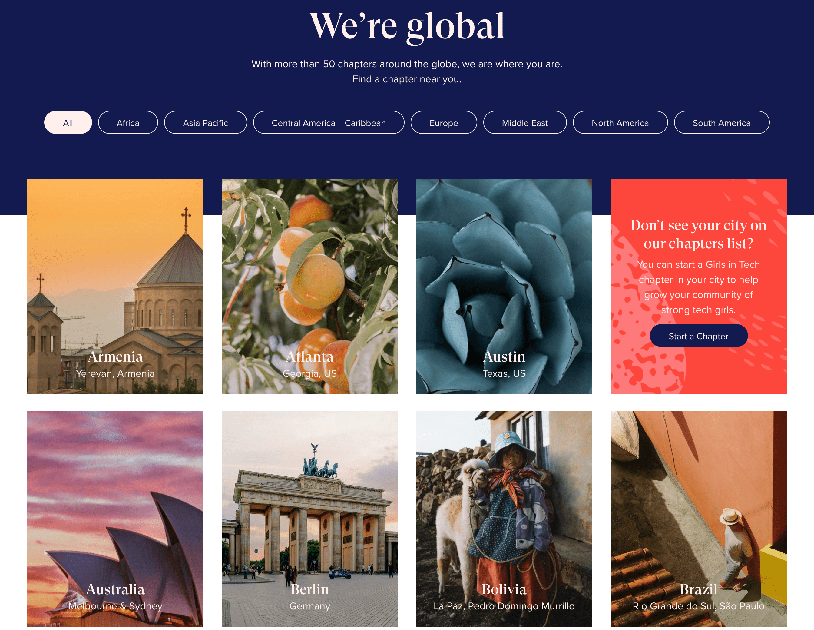 Girls in Tech Chapters