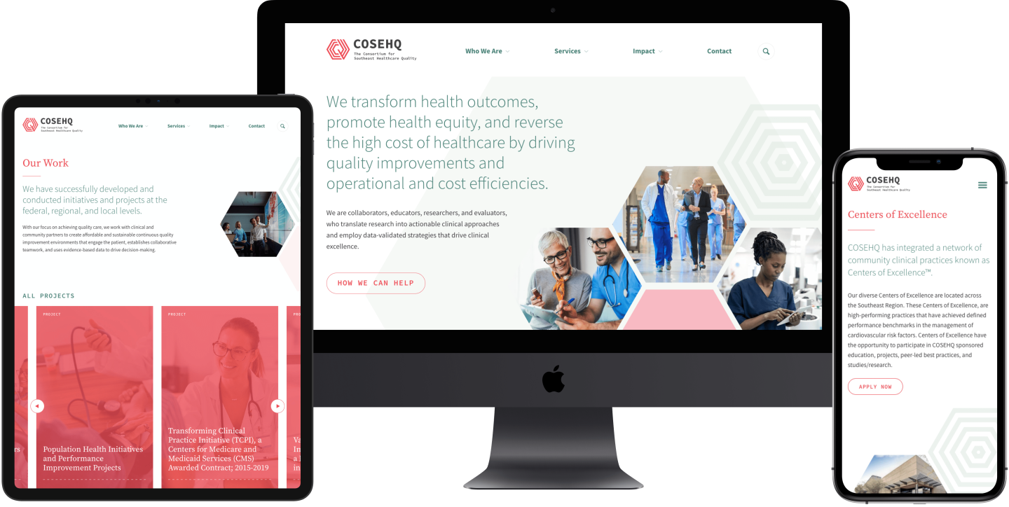 COSEHQ design on various devices