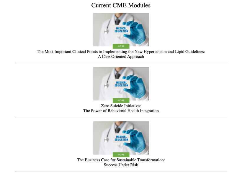 CME modules