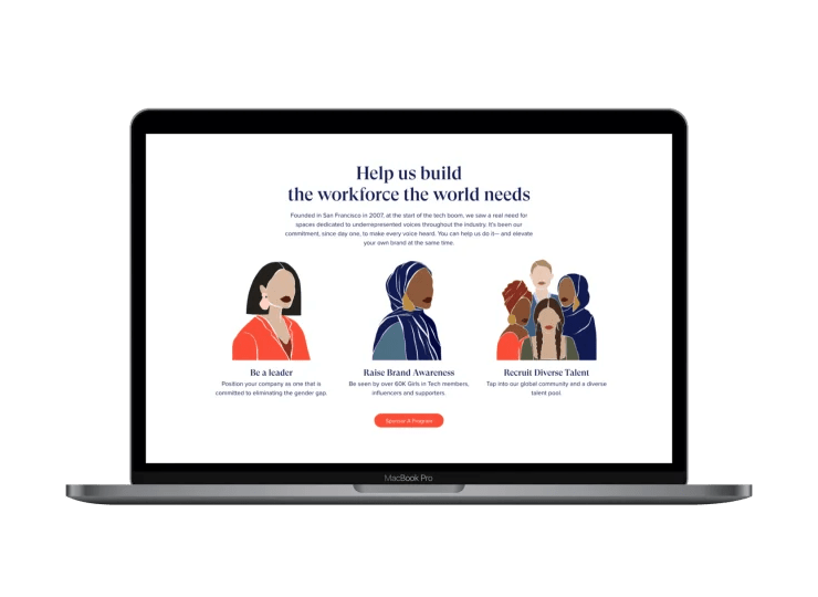 MANE developed Girls in Tech website