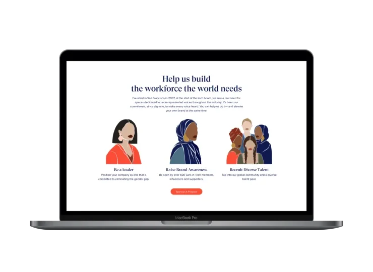 MANE developed Girls in Tech website