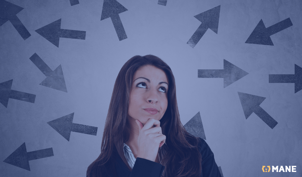 Woman thinking about which web design consulting agency to choose