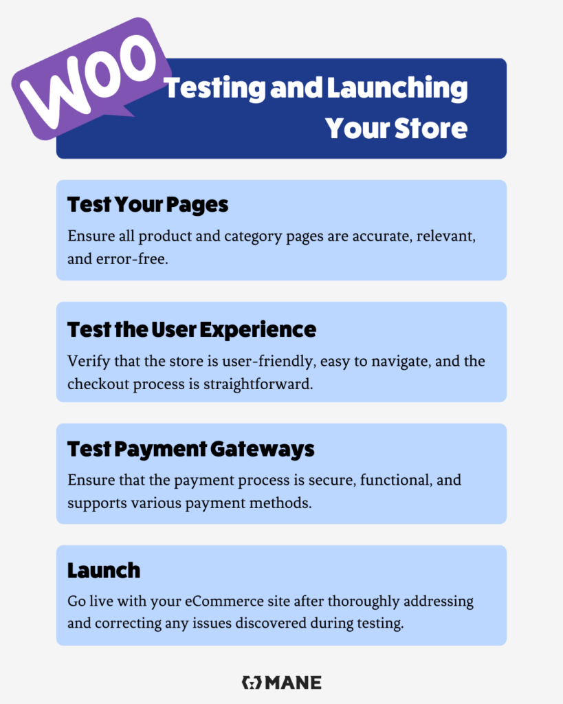 Testing and Launching Your Store