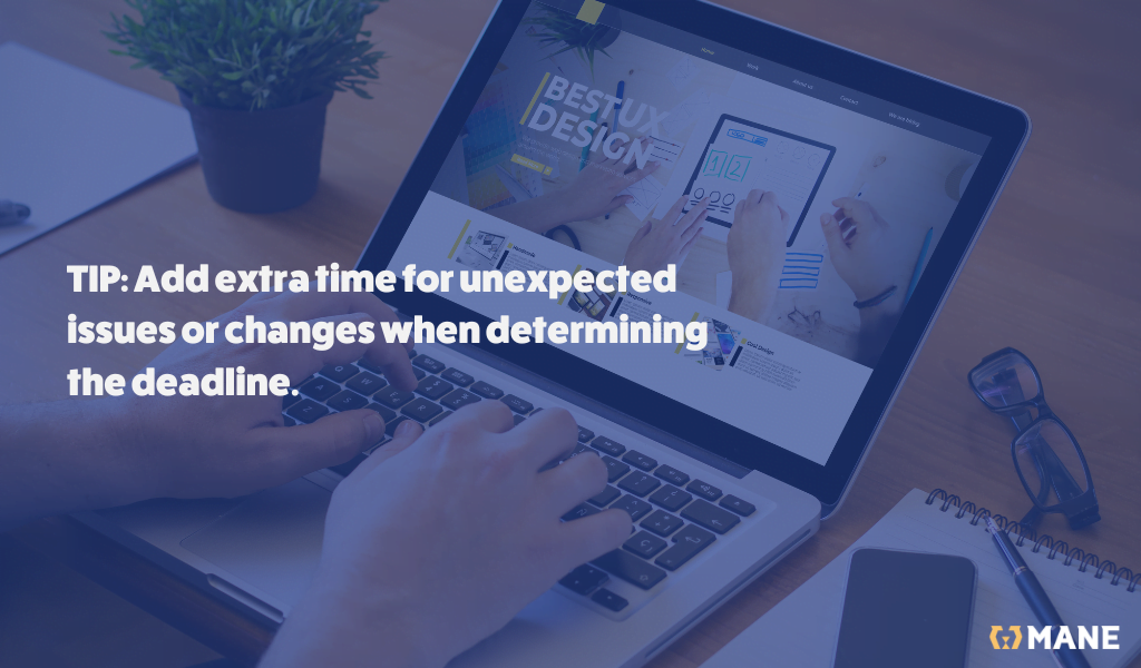 Tip on how to determine the deadline for project