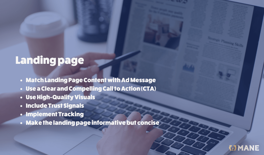 Requirements for good landing page