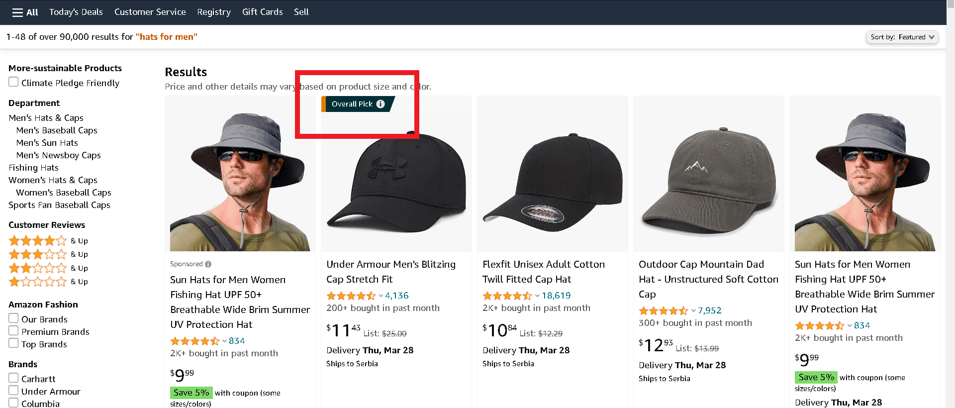 Showcasing best-selling products on Amazon